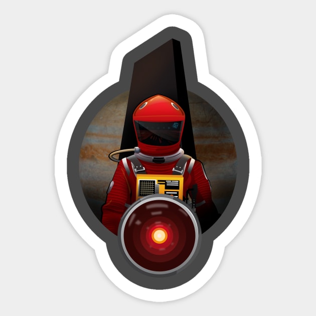 2001: A Space Odyssey Sticker by ChocolateBono